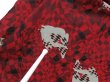 Photo6: 3014T05z840 Antique Japanese Kimono Silk OMESHI  Dark red (6)