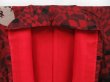 Photo8: 3014T05z840 Antique Japanese Kimono Silk OMESHI  Dark red (8)