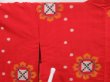 Photo6: 3015T06z340 Vintage Japanese Kimono Silk MEISEN HAORI Flower Tomato red (6)