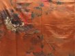 Photo7: 3021T03z970  Japanese Kimono Silk TSUKESAGE Chrysanthemum Dark orange (7)