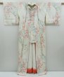 Photo8: 3022T03z850  Japanese Kimono Silk KOMON Sakura tree Off-white (8)