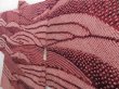 Photo2: 3023T03z650 Vintage Japanese Kimono Silk SHIBORI HAORI Wave Brown (2)