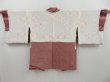 Photo6: 3023T03z650 Vintage Japanese Kimono Silk SHIBORI HAORI Wave Brown (6)