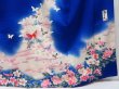 Photo6: 3023T07z940  Japanese Kimono Silk Artist work TSUKESAGE Butterfly (6)