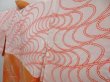 Photo7: 3121T02z560  Japanese Kimono Silk HAORI Flower Orange (7)