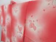 Photo2: 3121T14z500 Vintage Japanese Kimono Silk HAORI Paulownia Coral pink (2)