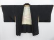 Photo5: 3121T17z570 Vintage Japanese Kimono Silk HAORI Bamboo Black (5)