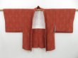 Photo5: 3126T16z510 Vintage Japanese Kimono Silk HAORI Flower Red-Brown (5)