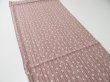 Photo3: 1K01z60  Japanese Kimono Silk  FABRIC Yabane Rosy brown 42.5x14.6 (3)