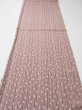 Photo5: 1K01z60  Japanese Kimono Silk  FABRIC Yabane Rosy brown 42.5x14.6 (5)