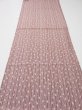 Photo5: 1K02z60  Japanese Kimono Silk  FABRIC Yabane Rosy brown 42.5x14.6 (5)