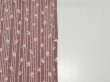 Photo6: 1K02z60  Japanese Kimono Silk  FABRIC Yabane Rosy brown 42.5x14.6 (6)