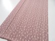 Photo2: 1K03z100  Japanese Kimono Silk  FABRIC Yabane Rosy brown 72.4x14.6 (2)