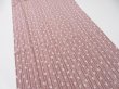 Photo3: 1K03z100  Japanese Kimono Silk  FABRIC Yabane Rosy brown 72.4x14.6 (3)