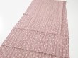 Photo4: 1K04z100  Japanese Kimono Silk  FABRIC Yabane Rosy brown 72.4x14.6 (4)