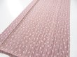 Photo2: 1K06z100  Japanese Kimono Silk  FABRIC Yabane Rosy brown 72.4x14.6 (2)