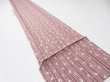 Photo2: 1K09z50  Japanese Kimono Silk  FABRIC Yabane Rosy brown 81.9x6.7 (2)