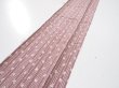 Photo3: 1K09z50  Japanese Kimono Silk  FABRIC Yabane Rosy brown 81.9x6.7 (3)