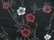 Photo4: 3127T11z500 Vintage Japanese Kimono Silk HAORI Plum blossom Black (4)