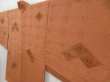 Photo2: 3128T06z600 Vintage Japanese Kimono Silk HAORI Flower Orange-Brown (2)