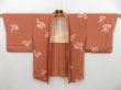 Photo5: 3128T14z560  Japanese Kimono Silk HAORI Petal Dark coral (5)