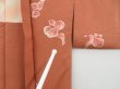 Photo6: 3128T14z560  Japanese Kimono Silk HAORI Petal Dark coral (6)