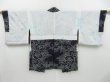 Photo6: 3201T03z550 Vintage Japanese Kimono Silk HAORI Rose Black (6)