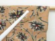 Photo6: 3201T06z410 Vintage Japanese Kimono Silk MEISEN HAORI Flower Light brown (6)