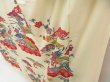 Photo4: 3201T13z1050  Japanese Kimono Silk CHU-FURISODE Flying crane Off-white (4)