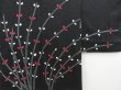 Photo3: 3202T06z550 Vintage Japanese Kimono Silk HAORI Flower Black (3)