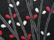 Photo4: 3202T06z550 Vintage Japanese Kimono Silk HAORI Flower Black (4)