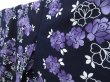 Photo2: 3202T08z540  Japanese Kimono Cotton YUKATA Flower Dark navy (2)