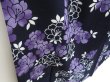 Photo3: 3202T08z540  Japanese Kimono Cotton YUKATA Flower Dark navy (3)