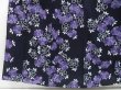 Photo4: 3202T08z540  Japanese Kimono Cotton YUKATA Flower Dark navy (4)