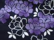 Photo6: 3202T08z540  Japanese Kimono Cotton YUKATA Flower Dark navy (6)