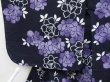 Photo7: 3202T08z540  Japanese Kimono Cotton YUKATA Flower Dark navy (7)