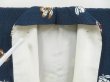 Photo8: 3202T09z930  Japanese Kimono Silk KOMON Flower Dark blue (8)