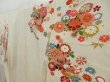 Photo2: 3203T08z740 Vintage Japanese Kimono Silk TSUKESAGE Flowers Off-white (2)