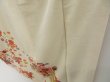 Photo4: 3203T08z740 Vintage Japanese Kimono Silk TSUKESAGE Flowers Off-white (4)