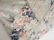 Photo3: 3203T13z1020  Japanese Kimono Silk FURISODE Peony Off-white (3)