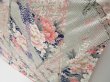 Photo4: 3203T13z1020  Japanese Kimono Silk FURISODE Peony Off-white (4)