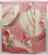 Photo1: 3210T03z1150  Japanese Kimono Silk FURISODE Lily Pink (1)