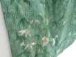 Photo3: 3210T08z850 Vintage Japanese Kimono Silk TSUKESAGE Bamboo Green (3)