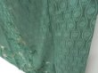 Photo4: 3210T08z850 Vintage Japanese Kimono Silk TSUKESAGE Bamboo Green (4)