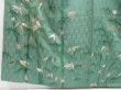 Photo5: 3210T08z850 Vintage Japanese Kimono Silk TSUKESAGE Bamboo Green (5)