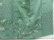 Photo6: 3210T08z850 Vintage Japanese Kimono Silk TSUKESAGE Bamboo Green (6)