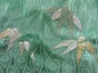 Photo8: 3210T08z850 Vintage Japanese Kimono Silk TSUKESAGE Bamboo Green (8)