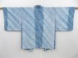 Photo1: 3210T10z570  Japanese Kimono Silk HAORI  Steel blue (1)