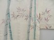 Photo3: 3210T11z550  Japanese Kimono Silk SHIBORI HAORI Bamboo Off-white (3)