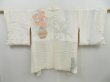 Photo6: 3210T11z550  Japanese Kimono Silk SHIBORI HAORI Bamboo Off-white (6)